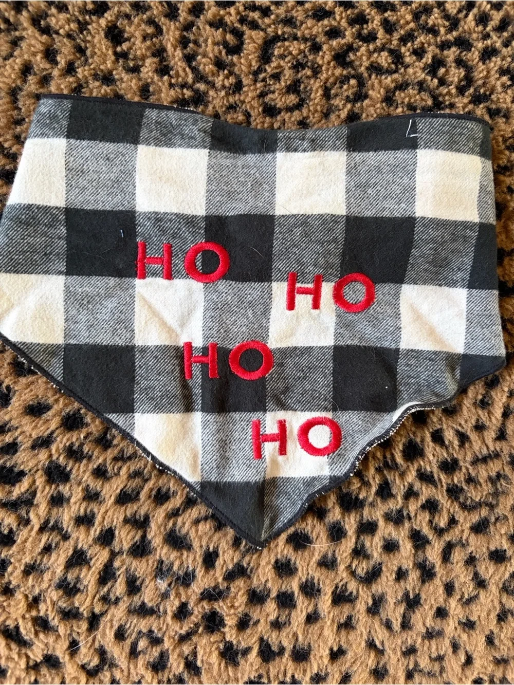 Set of 2 Dog Bandanas Halloween & Christmas | BOO & HO HO HO HO | Medium